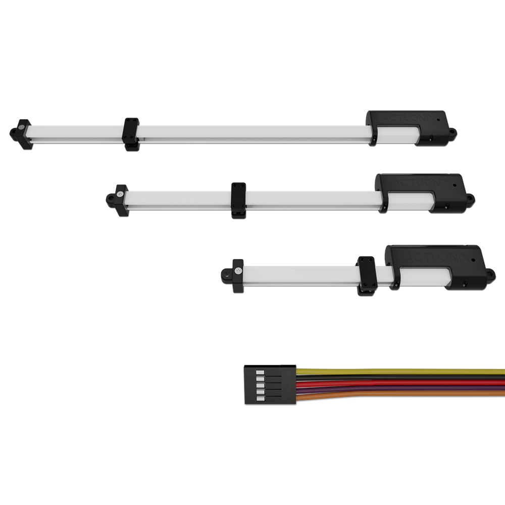 linearer aktuator mit rückkopplungsspur