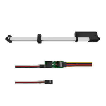 T16-R Mini Track Actuator with Servo Control 200mm 22:1 12 volts